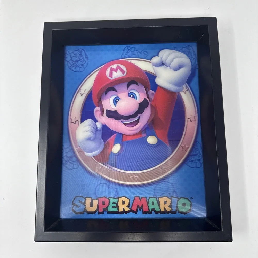 Super Mario Framed Wall Art With Golden Ring 12